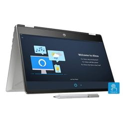 HP x360 14 Laptop EMI-core i3 10th gen 256gb ssd