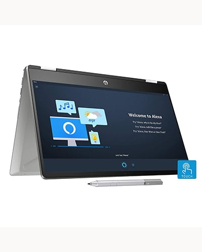 HP x360 14 Laptop EMI-core i3 10th gen 256gb ssd