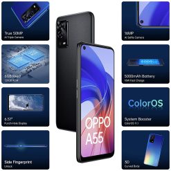 oppo A55 black-3