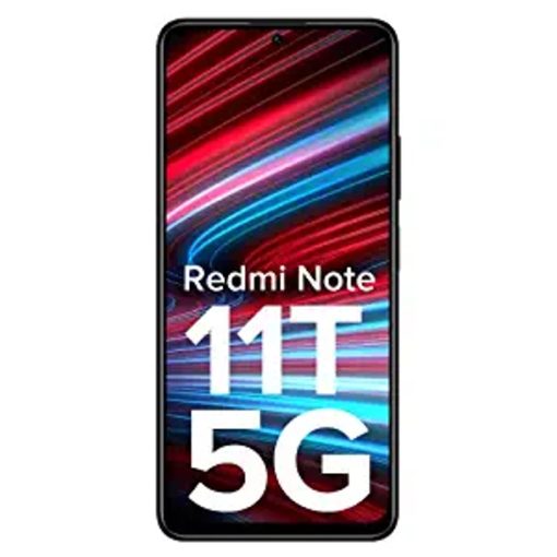 Redmi Note 11T 5G Matte Black Front View