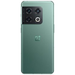 OnePlus 10 Pro 5G smartphone in Volcanic Black and Emerald Forest color options