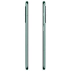 OnePlus 10 Pro 5G smartphone in Volcanic Black and Emerald Forest color options
