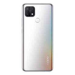 Oppo A15s 4GB Memory 64GB Storage Rainbow Silver Back Side View