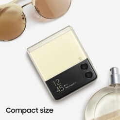 SAMSUNG Z Flip 3 - 5G Cream Back View