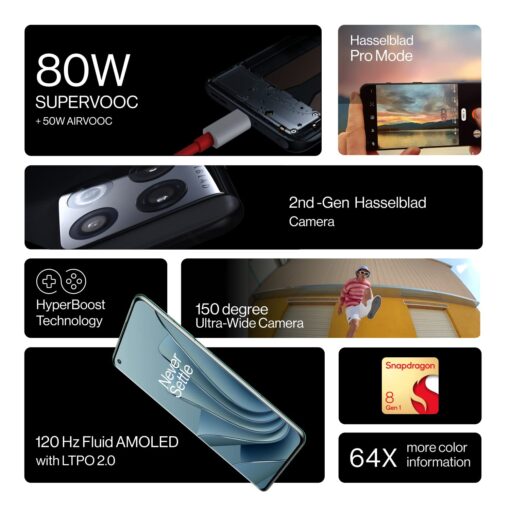 OnePlus 10 Pro 5G, Volcanic Black, HDFC Credit Card