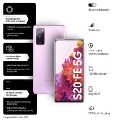 Samsung Galaxy S20 FE 5G Cloud Lavender Specs