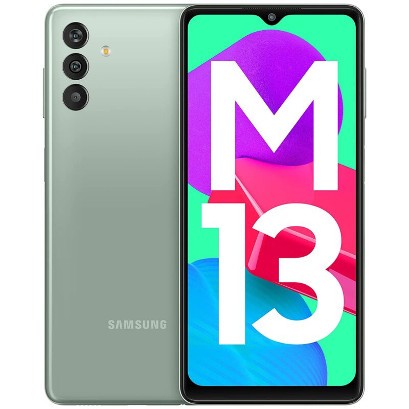 Samsung M13 Aqua Green Front View