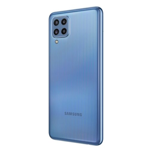Samsung M32 Light Blue Side Back View