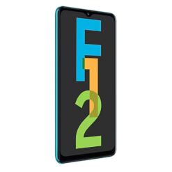 Samsung F12 Sky Sea Green Side Front View
