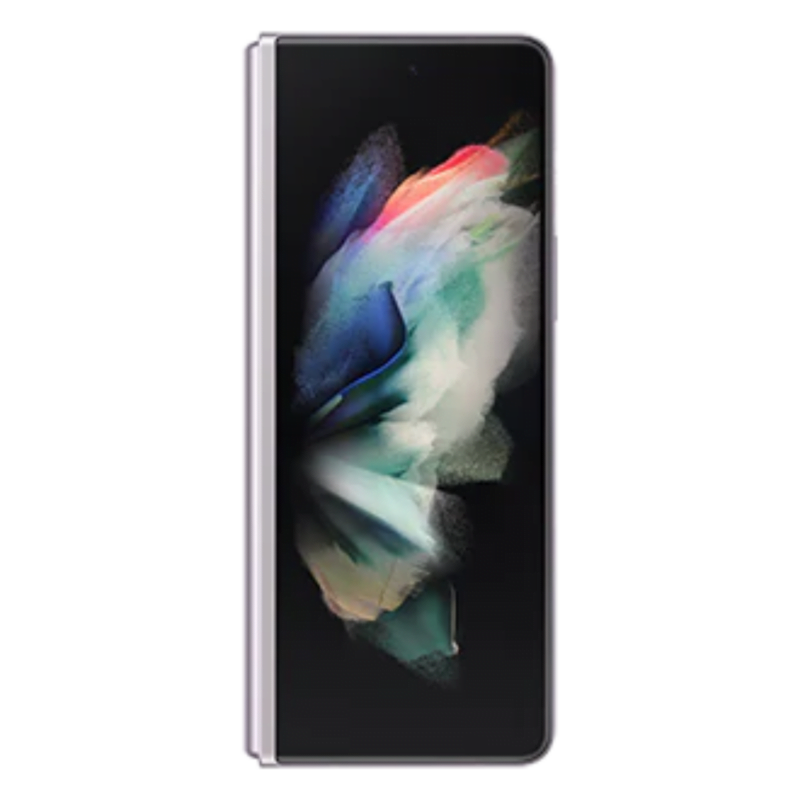 SAMSUNG Z Fold 3 Phantom Silver Front View