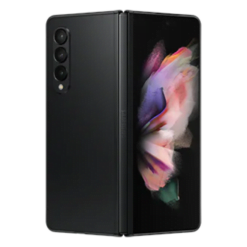 SAMSUNG Z Fold 3 Phantom Black Front & Back View