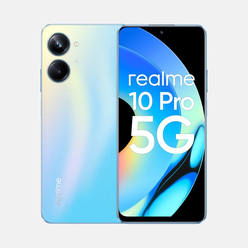 Realme 10 Pro 5G (8GB RAM, 128GB Storage, Nebula Blue) - Ampro