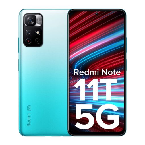 Redmi Note 11T 5G Aquamarine Blue Front View