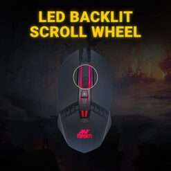 ANT ESPORTS KM 540 Gaming Backlit Keyboard and Mouse Combo, LED Wired Gaming Keyboard, Ergonomic & Wrist Rest Keyboard, Programmable Gaming Mouse for PC/Laptop/Mac – Black