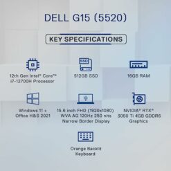 DELL G15 GAMING 5520 CORE I7-12700H
