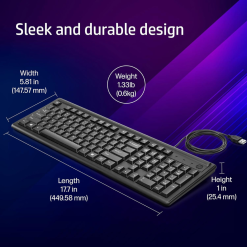 HP 100 Wired Keyboard Price in India