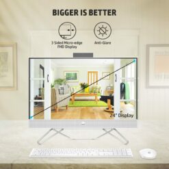 HP 27-cb1456in All-in-One PC, Starry White