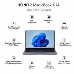 Honor MagicBook X14 Intel Core i5-10210U Laptop Cardless EMI