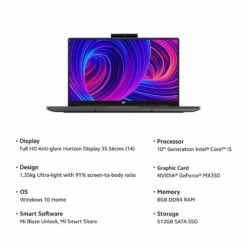 Mi Notebook Horizon Edition 14 Intel Core i5 10th Gen HDFC Debit Card EMI