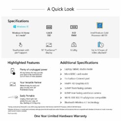 Microsoft Surface Go Pentium Gold 4GB 64GB on Bajaj Finserv