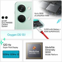 OnePlus Nord 3 5G 8GB 128GB Misty Green Axis Debit Card EMI