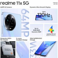 Realme 11x 5G 8GB 128GB Purple Dawn Bajaj EMI Card