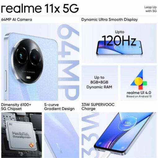 Realme 11x 5G 6GB 128GB Purple Dawn Price in India