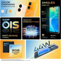 Vivo Y100 8GB 128GB Twilight Gold Bajaj EMI Card