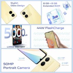Vivo Y36 8GB 128GB Vibrant Gold Bajaj No Cost EMI