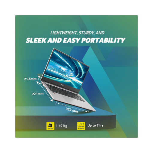 Acer Z2-493 AMD Ryzen 3 Dual Core 3250U Axis Debit Card EMI