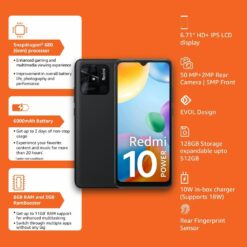 Redmi 10 Power 8GB 128GB Bajaj Finance EMI Card