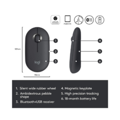 Logitech M350 Pebble Wireless Mouse