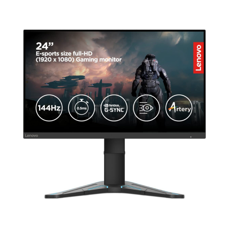 Lenovo Gaming G-Series G24-20 | 23.8" FHD IPS Display | AMD Free Sync Premium | Raven Black – Kotak Debit Card EMI