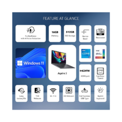 Acer Aspire 5 A515-58M Intel Core i5 HDFC Cardless EMI