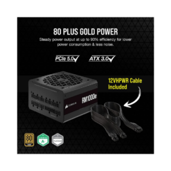 Corsair 1000 W RM1000 E (PCI E GEN 5) Axis Debit Card EMI