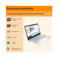 HP 15s AMD Ryzen 3 Dual Core 3250U Federal Cardless EMI