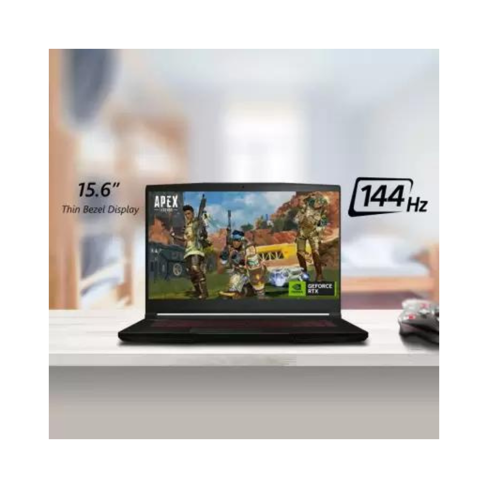MSI THIN GF63 15.6 144Hz FHD Gaming Laptop-intel core i5-12450H