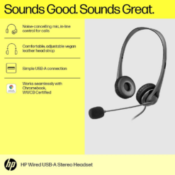 HP Stereo Wired Headphones USB G2 – Kotak Flexipay