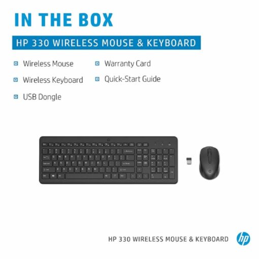 HP 330 Wireless Black Keyboard and Mouse
