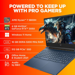 HP Victus 15-Fb0107AX AMD Ryzen 7 5800H ICICI Cardless EMI