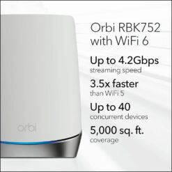 Netgear RBK752-100EUS Orbi Tri-Band Router