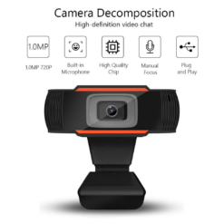 Asleesha USB Webcam 720P HD Camera