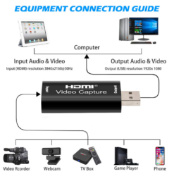 Microware Video Capture Card HDMI to USB