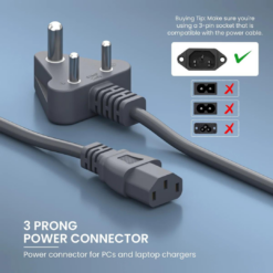Buy Portronics POR 1712 Konnect G1 Power Cable Online 