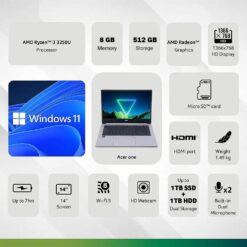 Acer One 14 Z2-493 Ryzen 3 3250U, 8GB RAM, 512GB SSD, 14.0