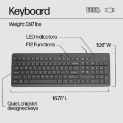 HP 150 Wired Keyboard and Mouse Set