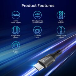 Portronics Konnect 240C Fast Charging Cable