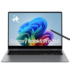 Buy Samsung Galaxy Book5 Pro 360 online at best price with Ultra 7 processor, AMOLED touch display, fast SSD, and easy EMI offers.