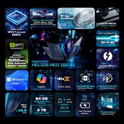 Acer Predator Helios Neo 16S AI Gaming Laptop on EMI, Buy Acer Gaming Laptop Online without Credit Card, Debit Card EMI also available