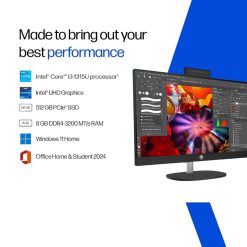 HP 24 inch AIO PC 8GB RAM 512GB SSD Buy Online in India at best price with Easy EMI, zero downpayment, and fast SSD performance.